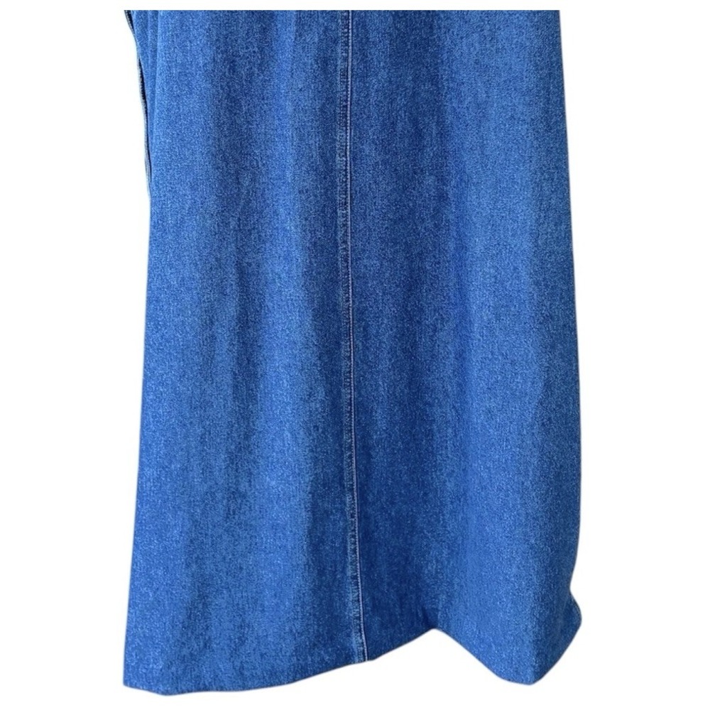 Denim Dress Womens 18W Embroidered Flag Patriotic Carolina Colours Jumper - Picture 9 of 10